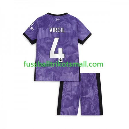 Fußballtrikots Liverpool Virgil van Dijk 4 Kinder 2023-2024 Kurzarm 3rd trikot kaufen